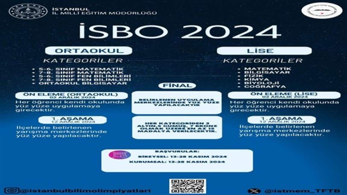 İSBO 2024 BAŞVURULARI BAŞLAMIŞTIR.